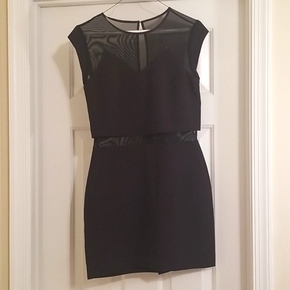 Black mini dress